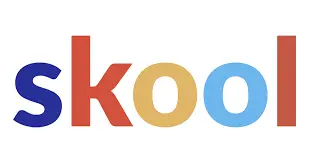 Skool.com logo with the tagline "Create, Connect, Earn"